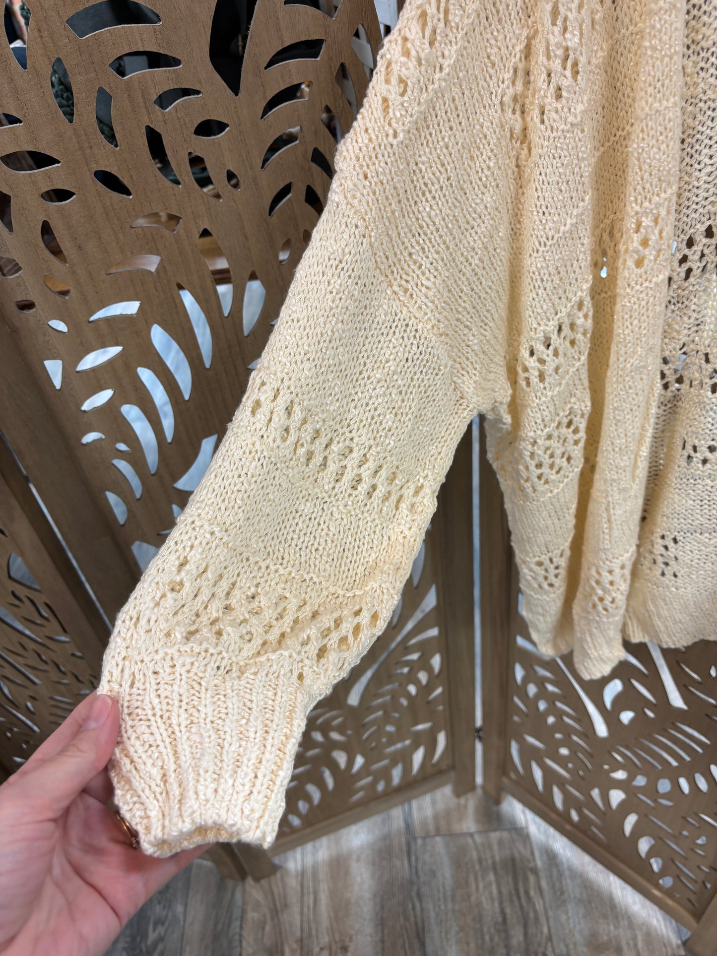 Hollow Knit Cardigan