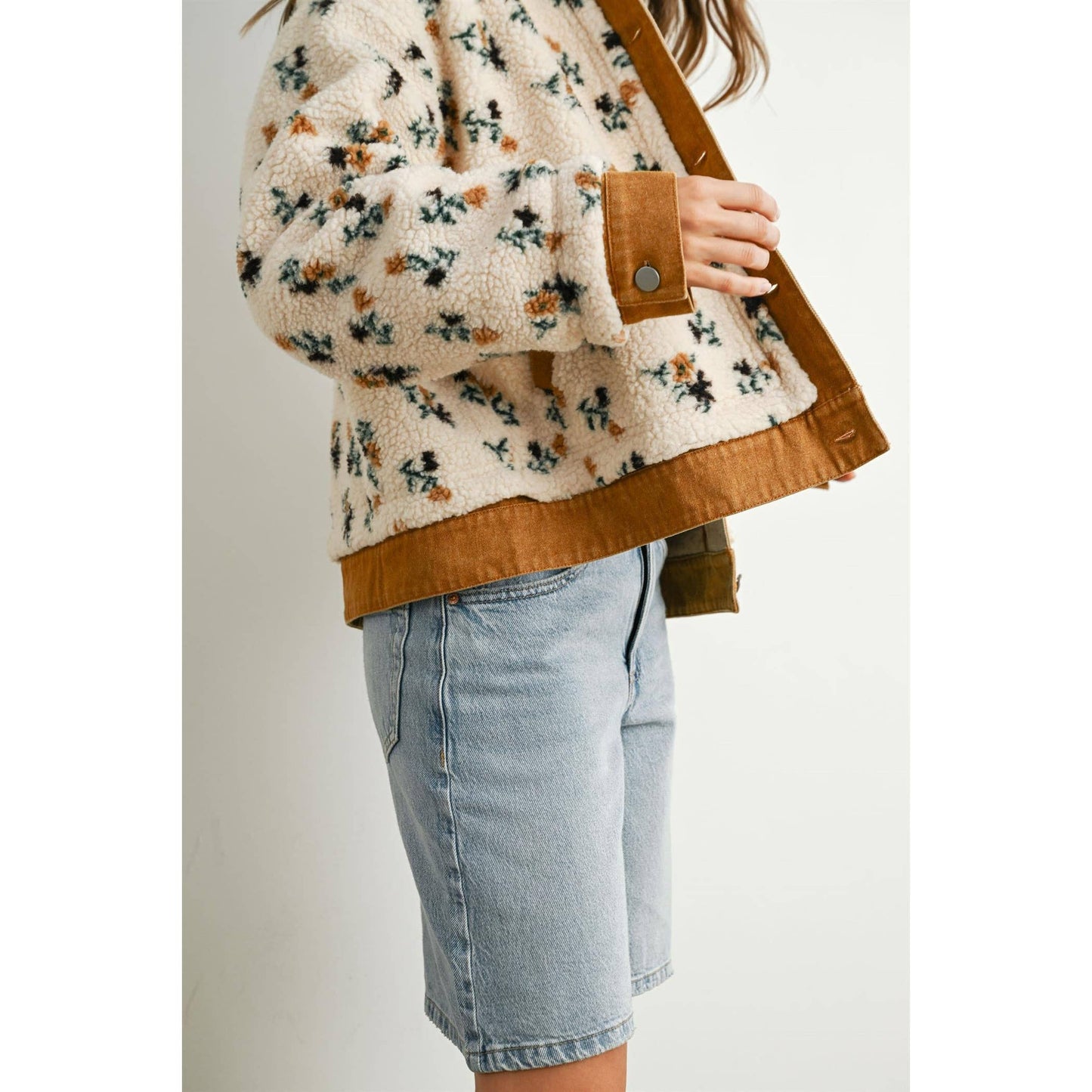 Fiona Floral Collared Button-Down Jacket