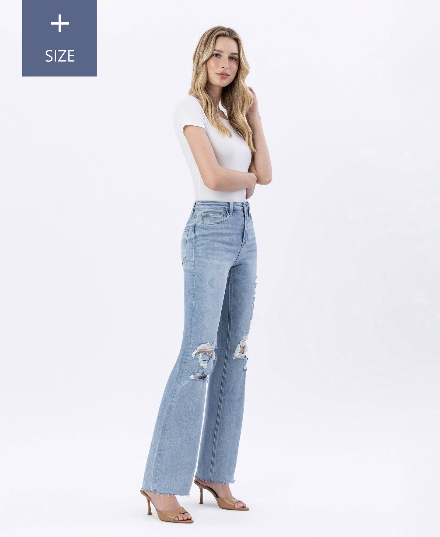 Lovervet Jet Lag Plus Tummy Control 90's Vintage Super High Flare