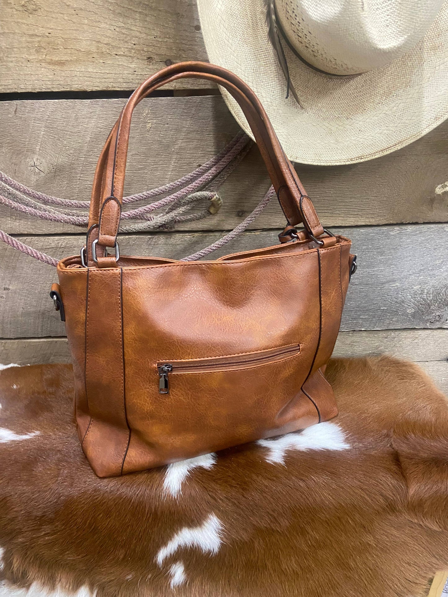 Sadie Leather Purse Tote