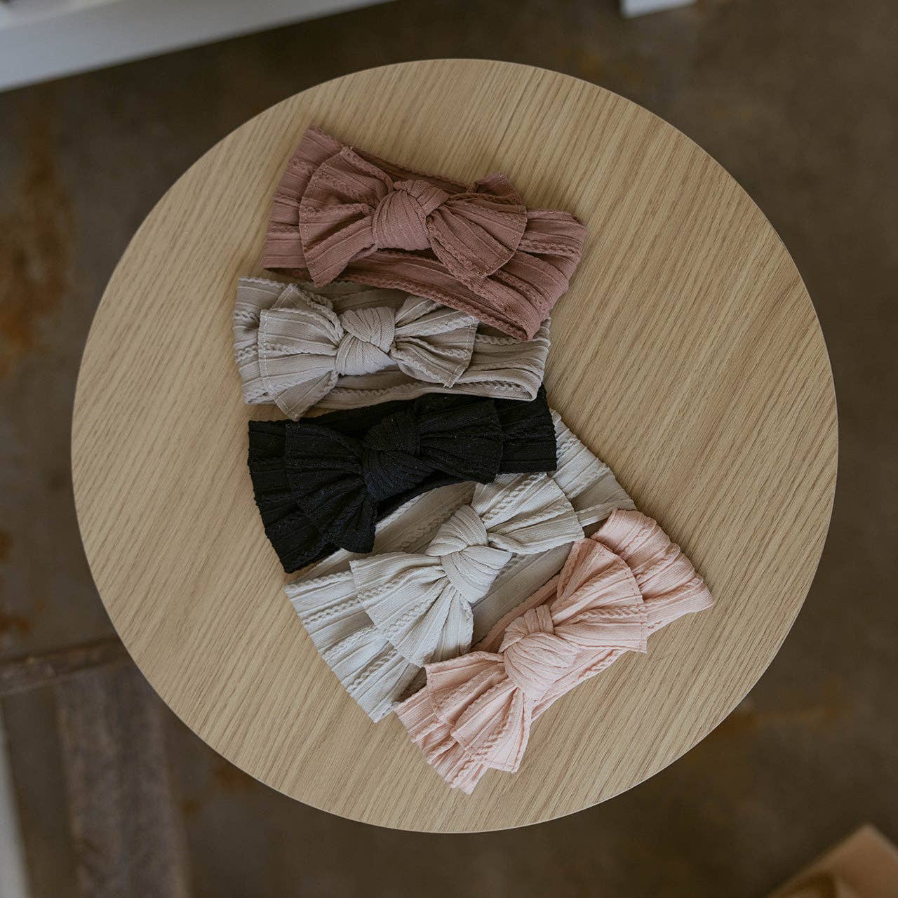 Cable Knit Knotted Headbands (5 Pack) | Rosewood Set