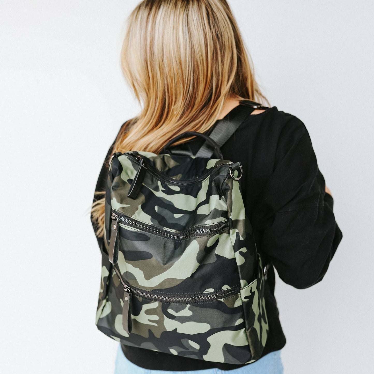 Nori Nylon Backpack - Black