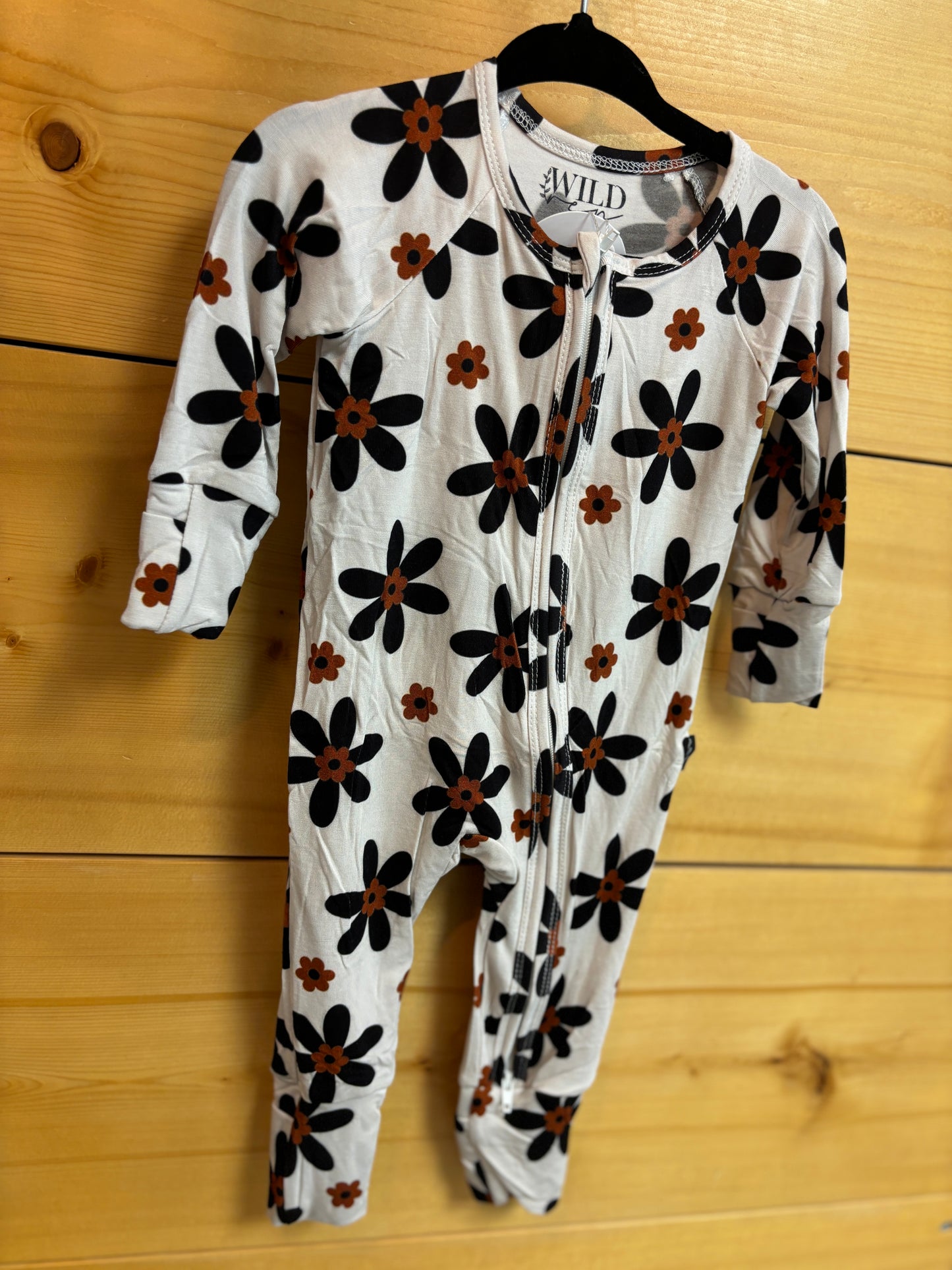 Retro Floral Bamboo Zippy