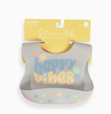 Silicone Bib | Happy Baby Vibes