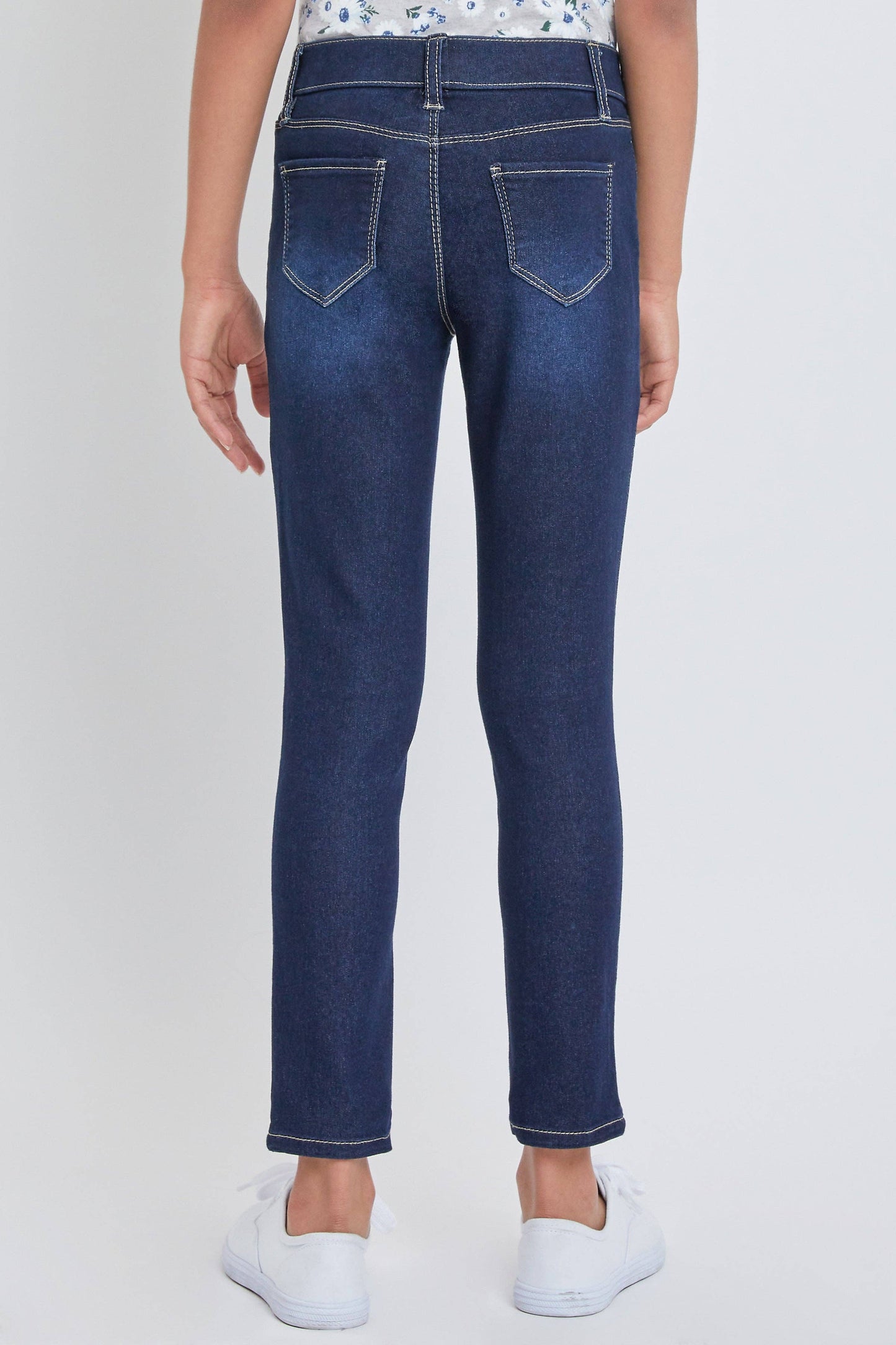 Girls Pull On Skinny Jeans | Dark Wash