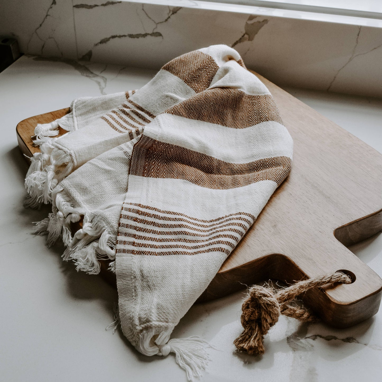 Turkish Cotton Hand Towel | Neutral