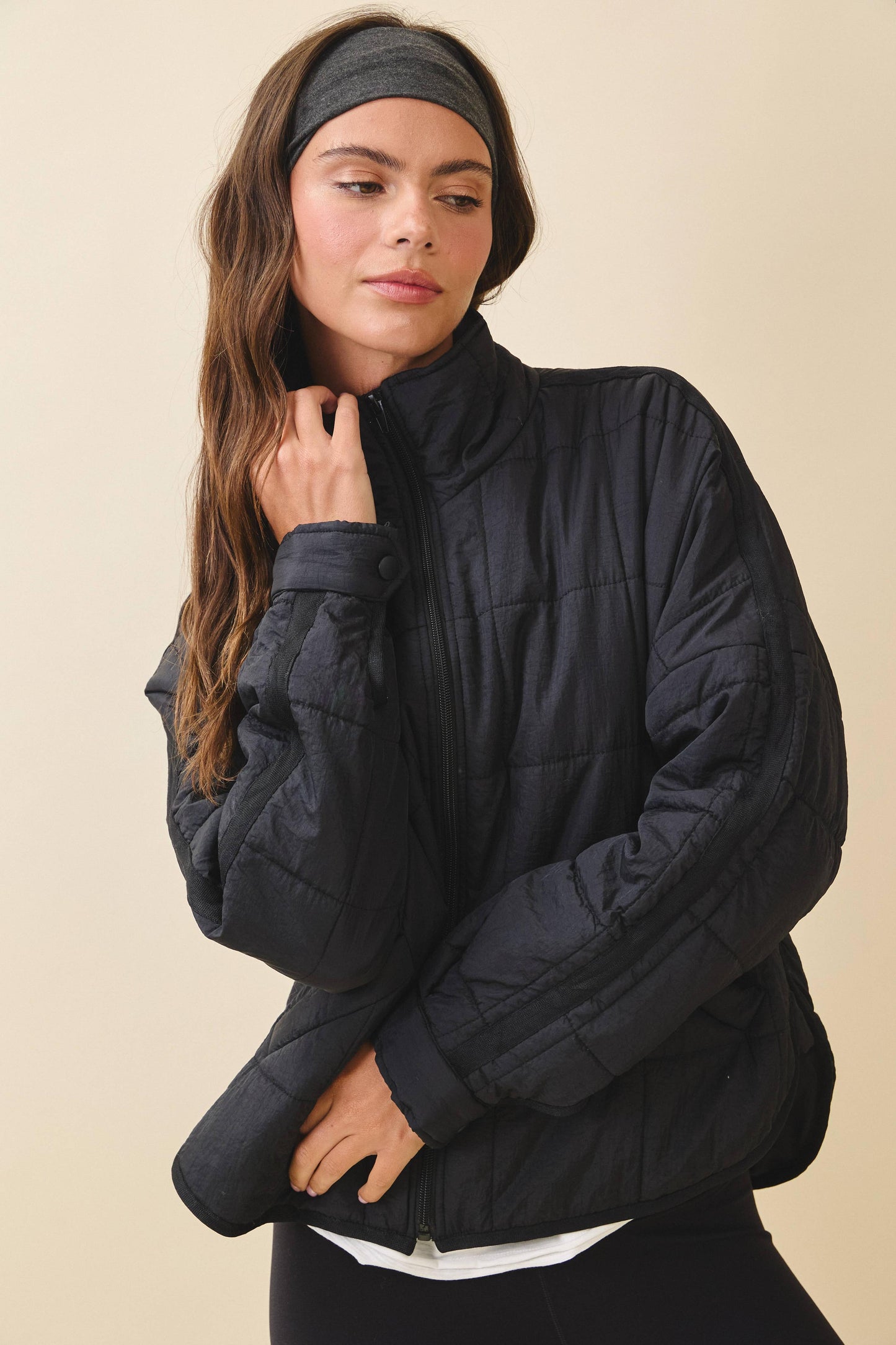 Bebe Puffer Jacket | Black