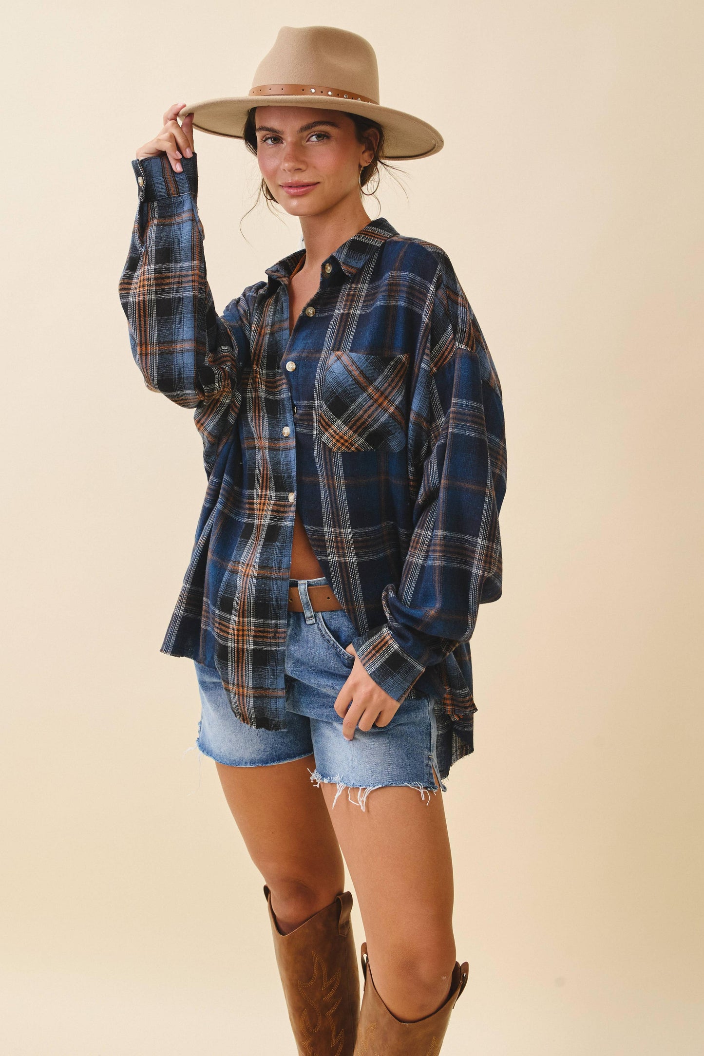 Kambrie Plaid Flannel Shirt | Olive