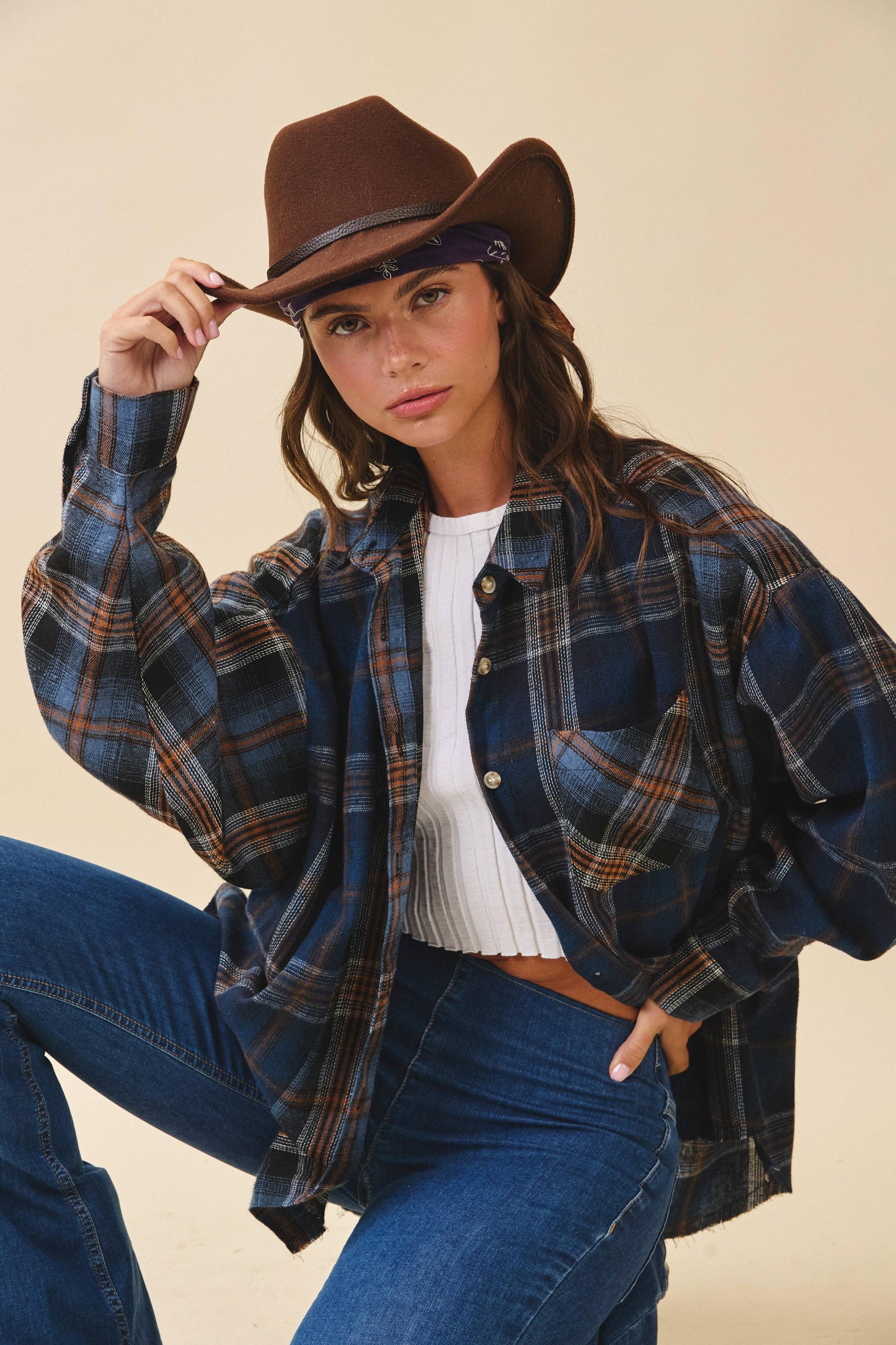 Kambrie Plaid Flannel Shirt | Olive