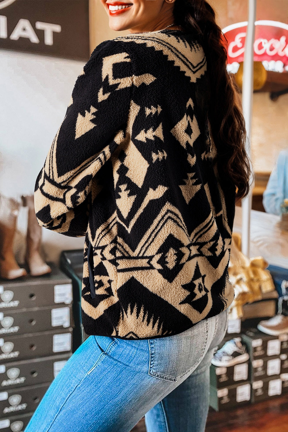 Western Aztec Sweatshirt LT