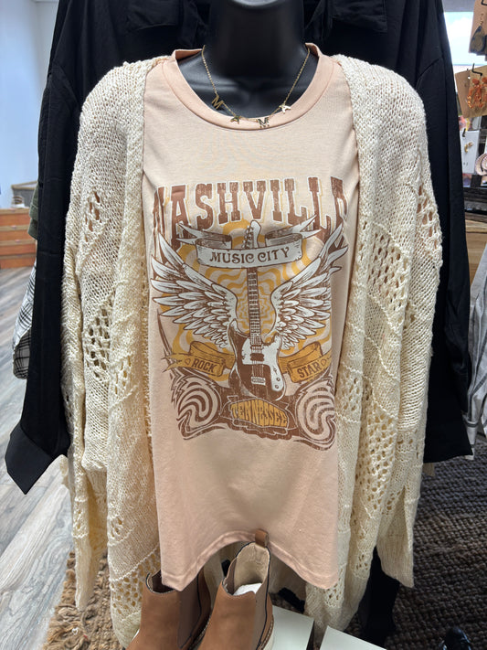 Hollow Knit Cardigan