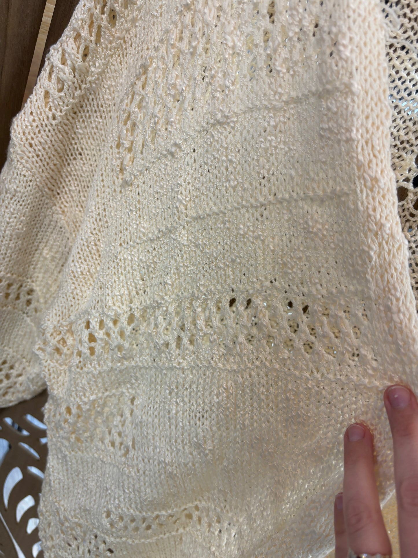 Hollow Knit Cardigan