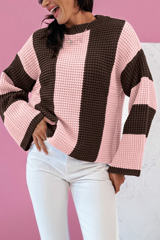 Striped Color Block Sweater FB