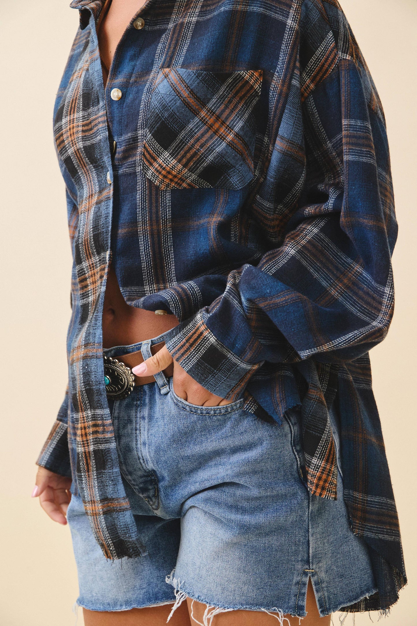 Kambrie Plaid Flannel Shirt | Olive