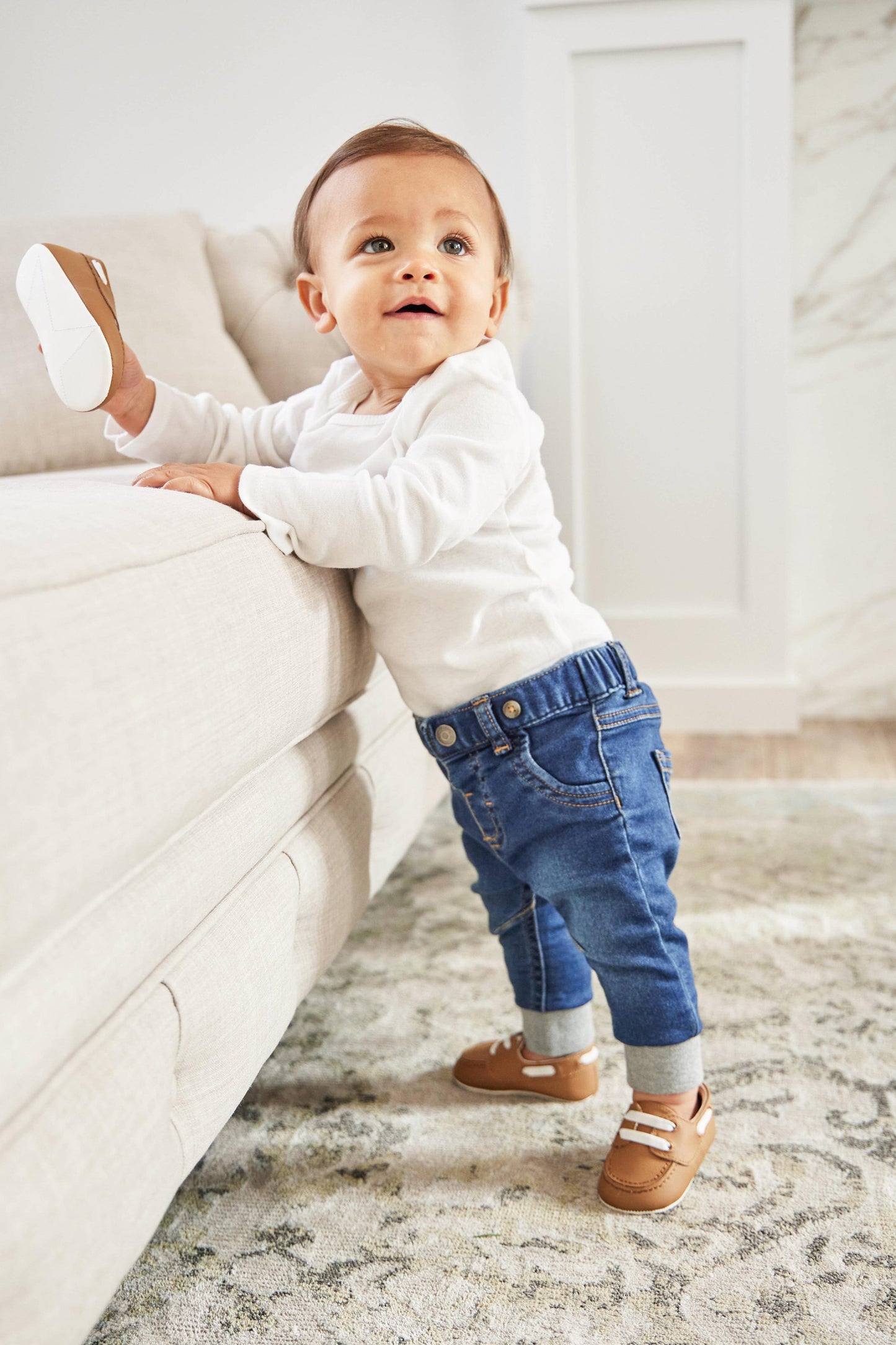 Eco Steps - Boat Shoe Brulee Brown: 9-12