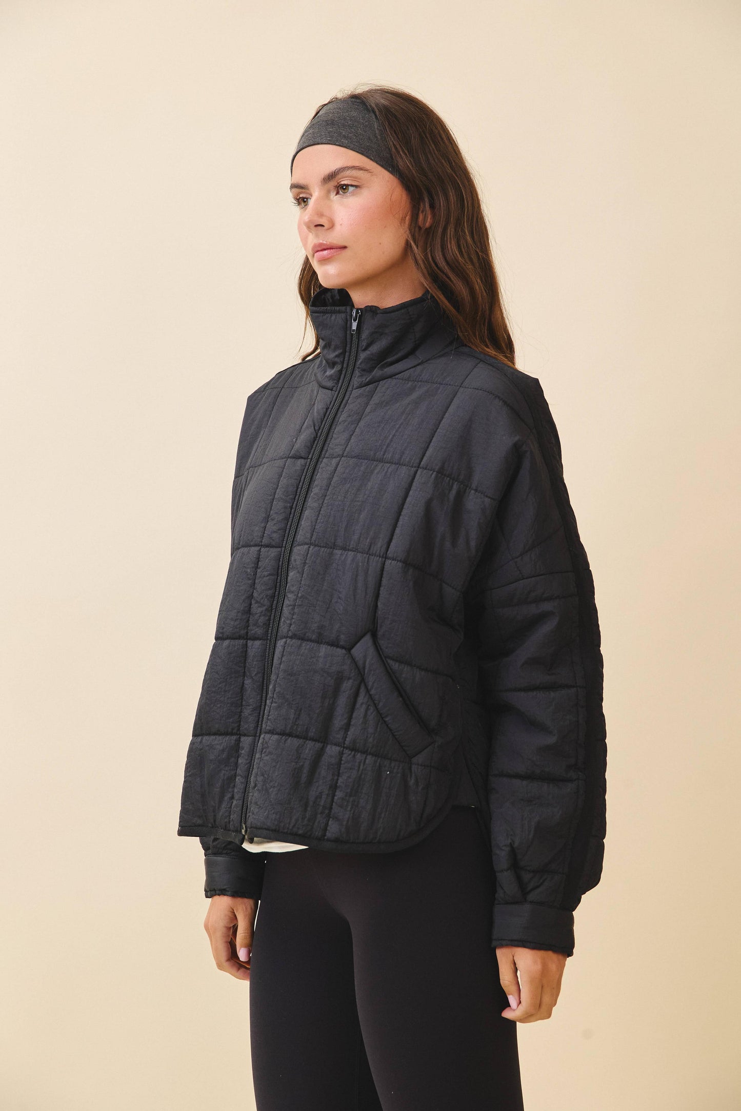 Bebe Puffer Jacket | Black