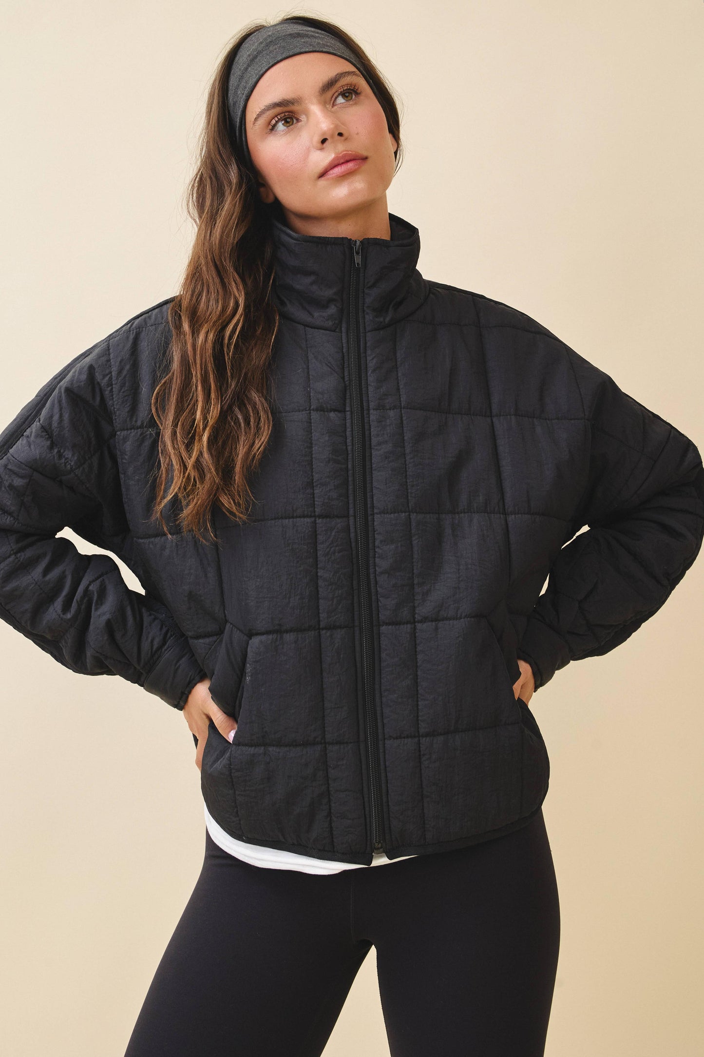 Bebe Puffer Jacket | Black