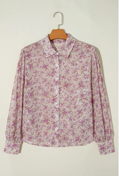 Floral Button Blouse