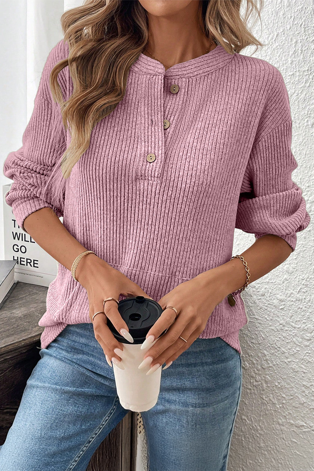 Henley Knit Top FB