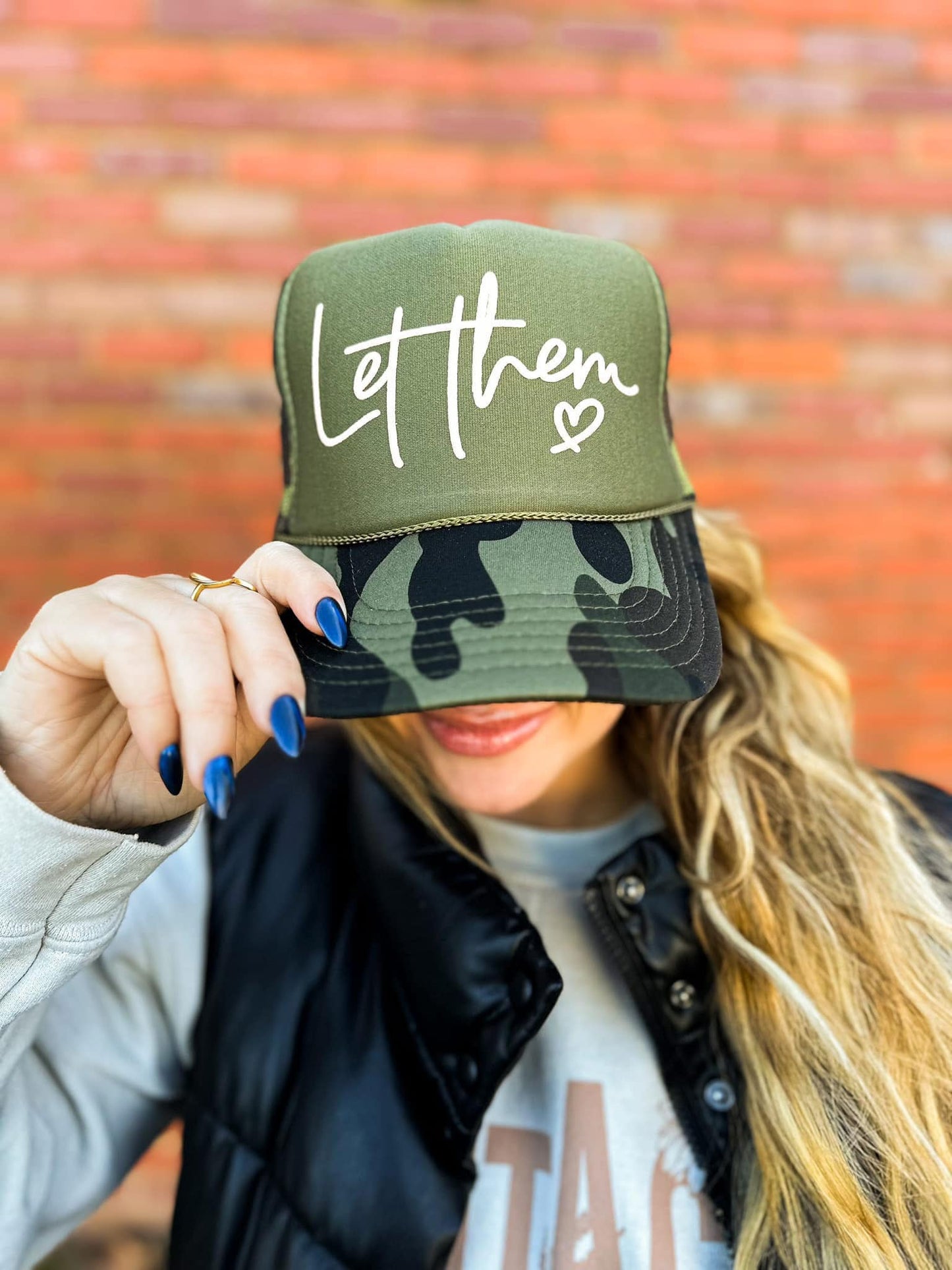 Let Them Trucker Hat - Camo