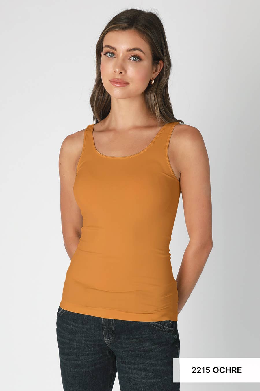 Plain Jersey Tank Top | White