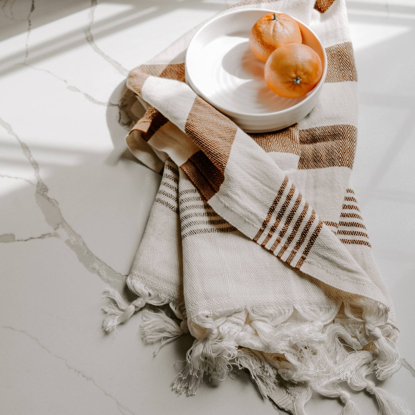 Turkish Cotton Hand Towel | Neutral
