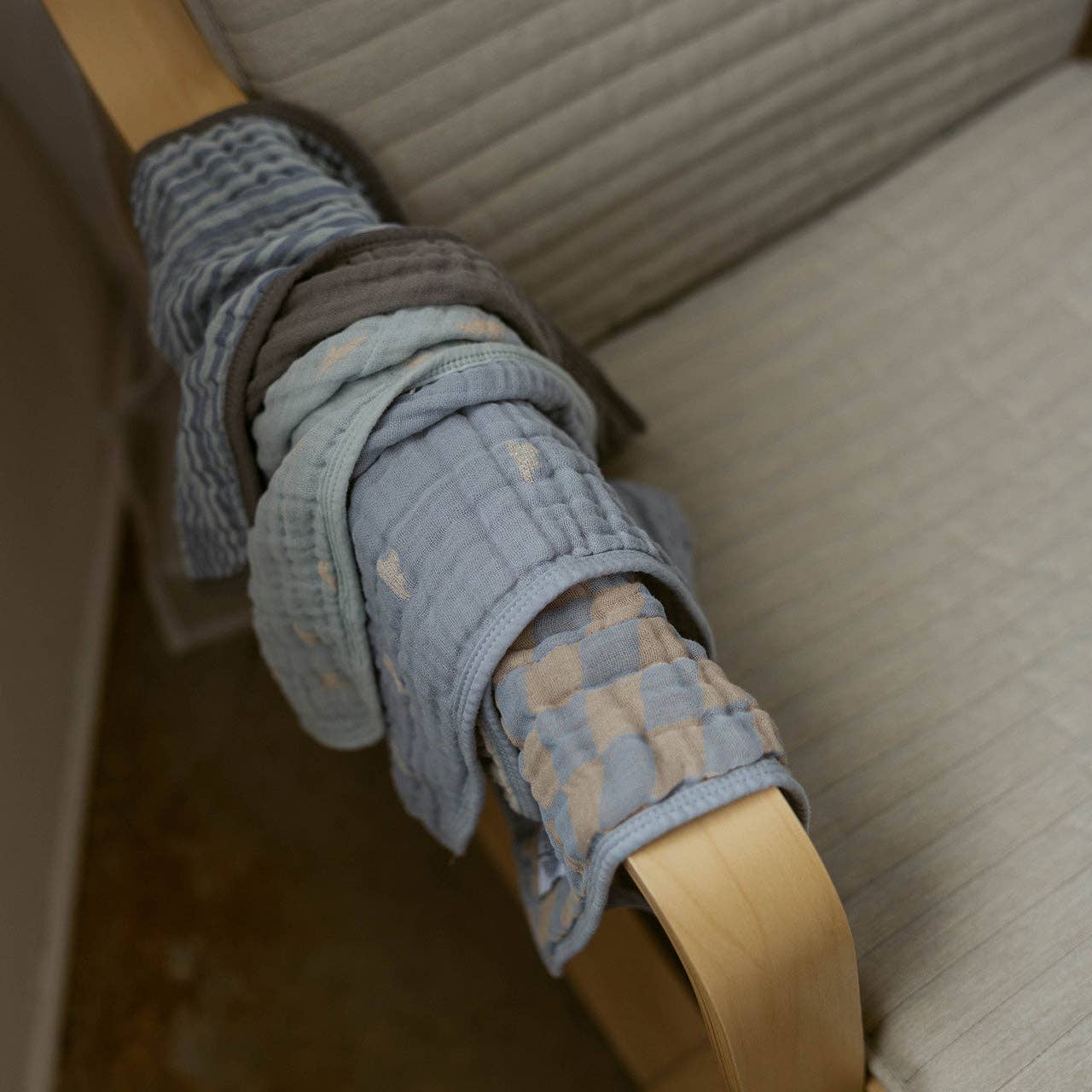 Cloud Set Muslin Burp Cloths (4 Pack)