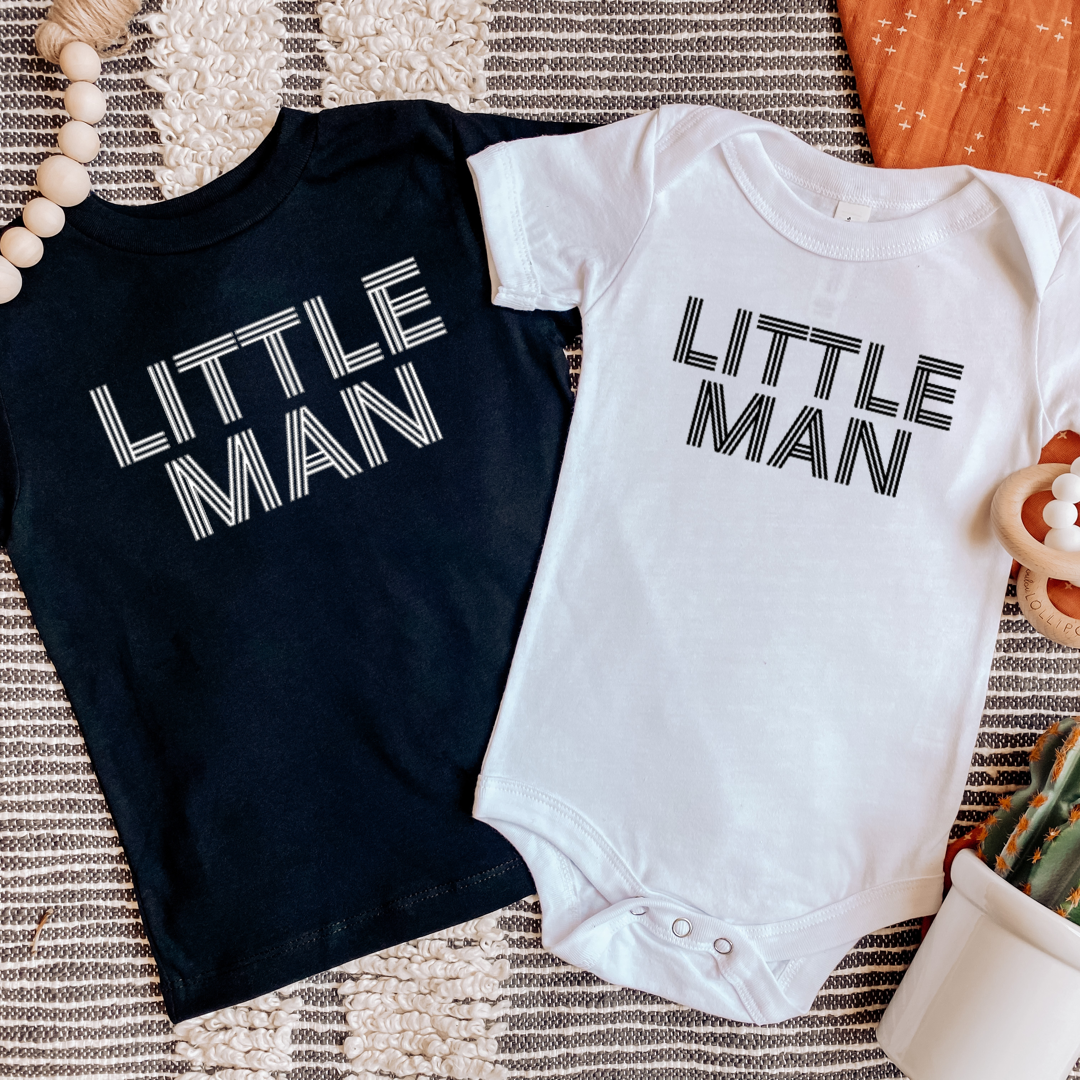 Little Man Onesie/Tee - Black