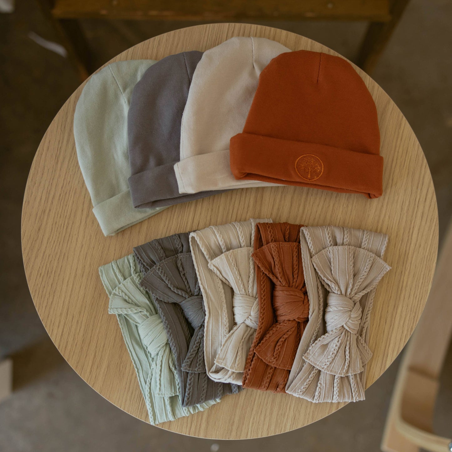 Cable Knit Knotted Headbands ( 5 Pack) | Pebble Set