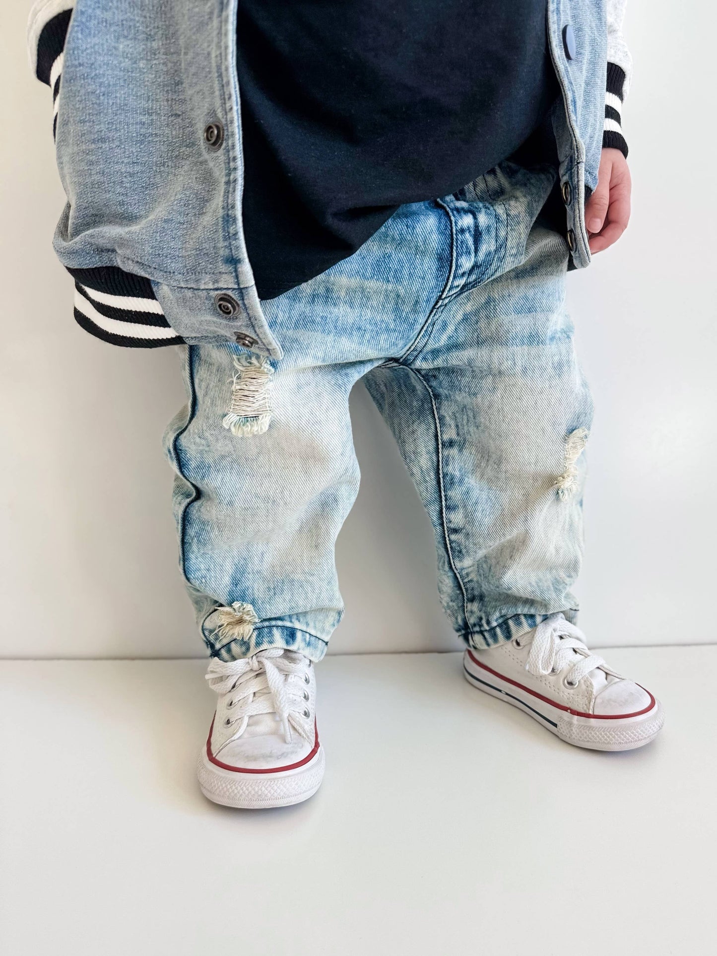 Toddler Relaxed Straight Light Acid Wash Denim