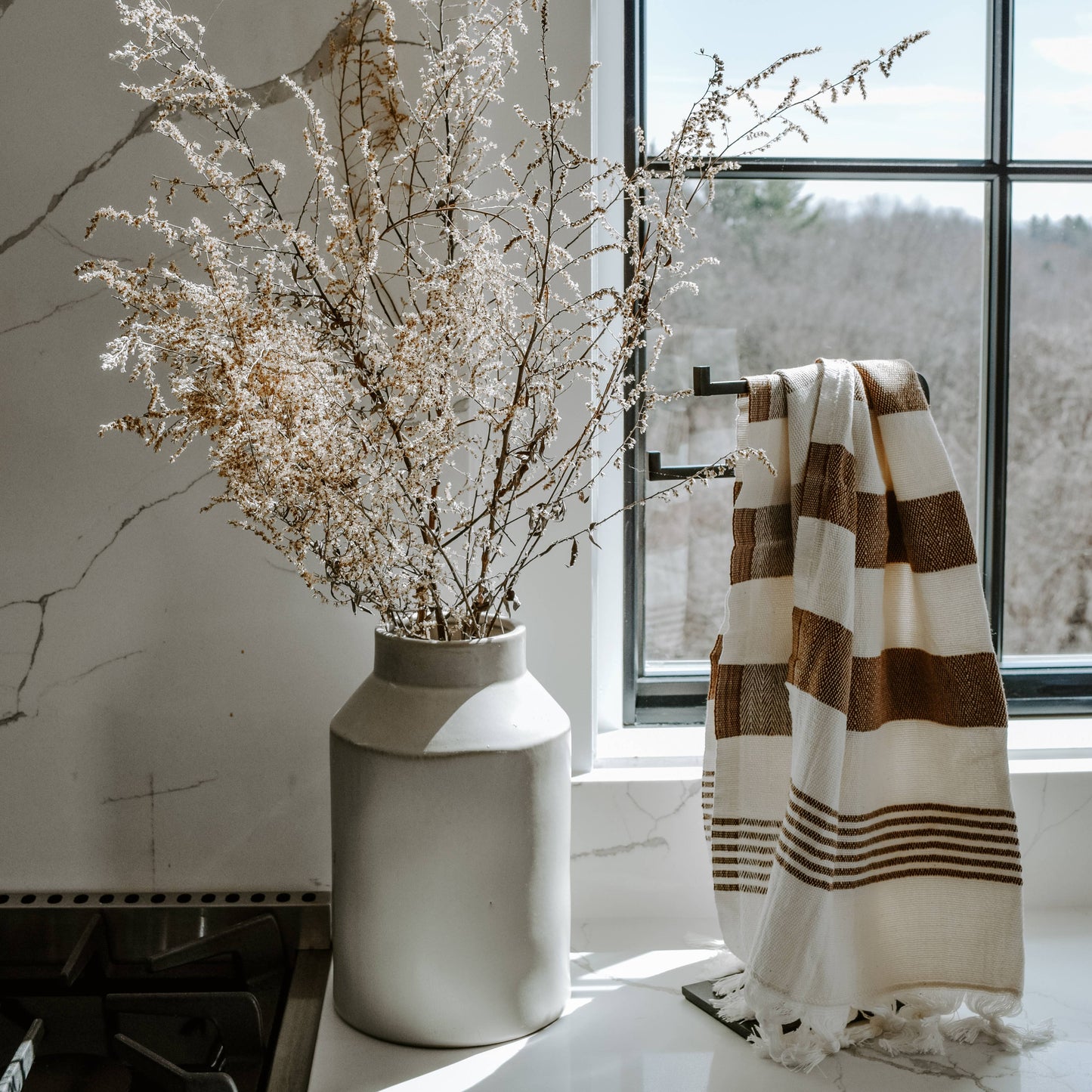 Turkish Cotton Hand Towel | Neutral