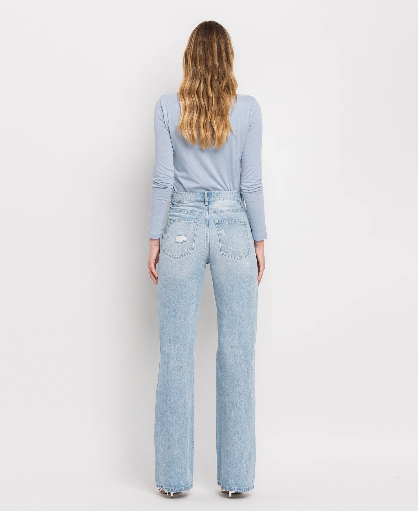 VERVET 90'S Vintage Super High Rise Flare Jeans