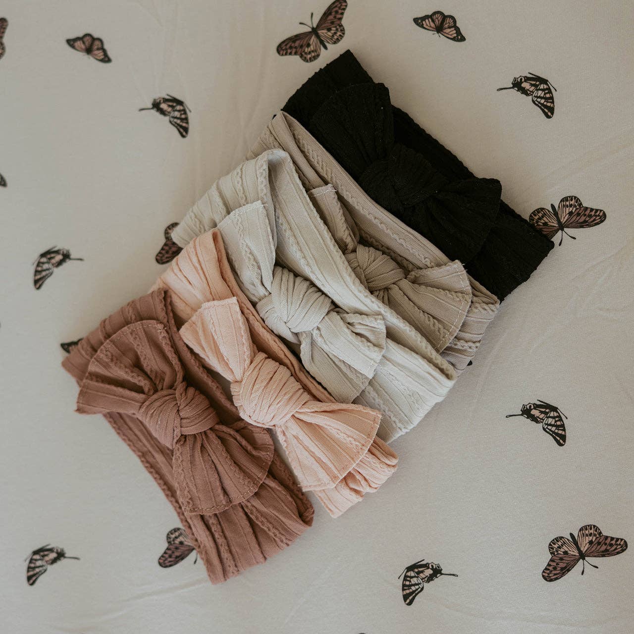 Cable Knit Knotted Headbands (5 Pack) | Rosewood Set