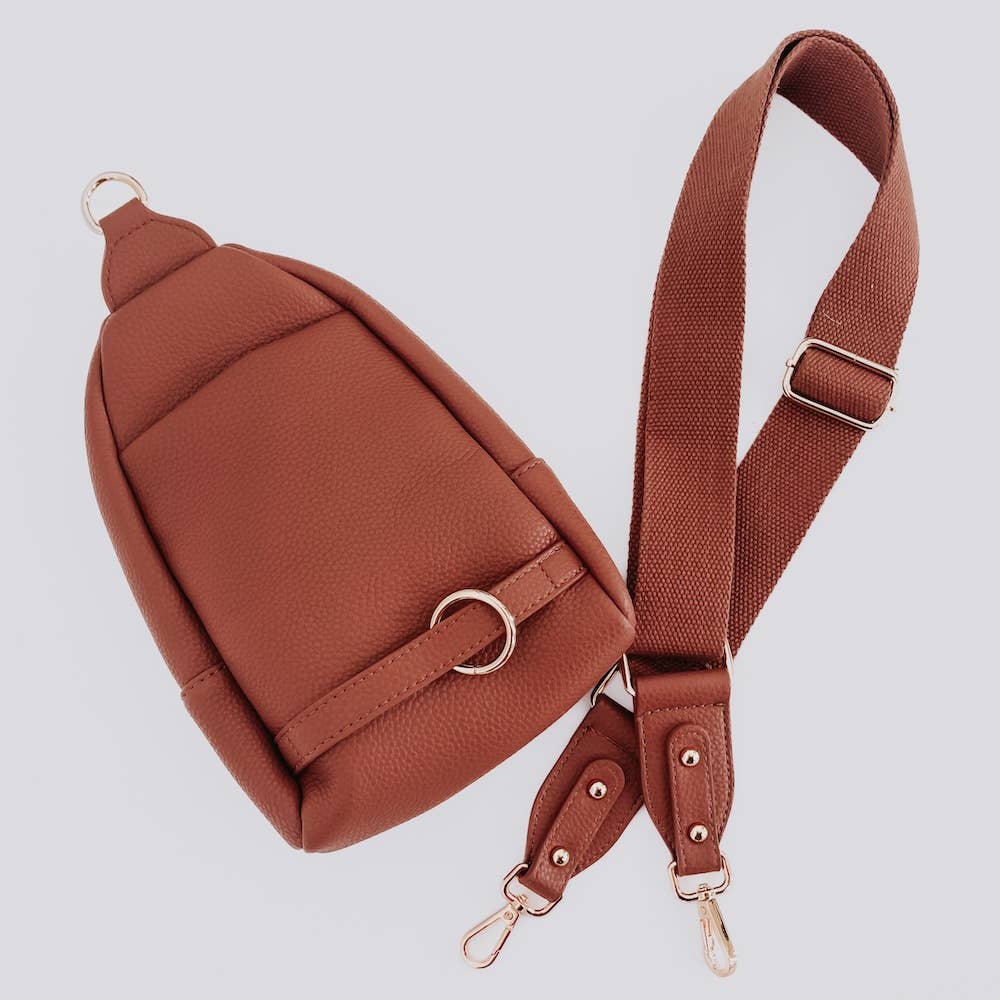 Adventure Awaits Sling Bag | Brown