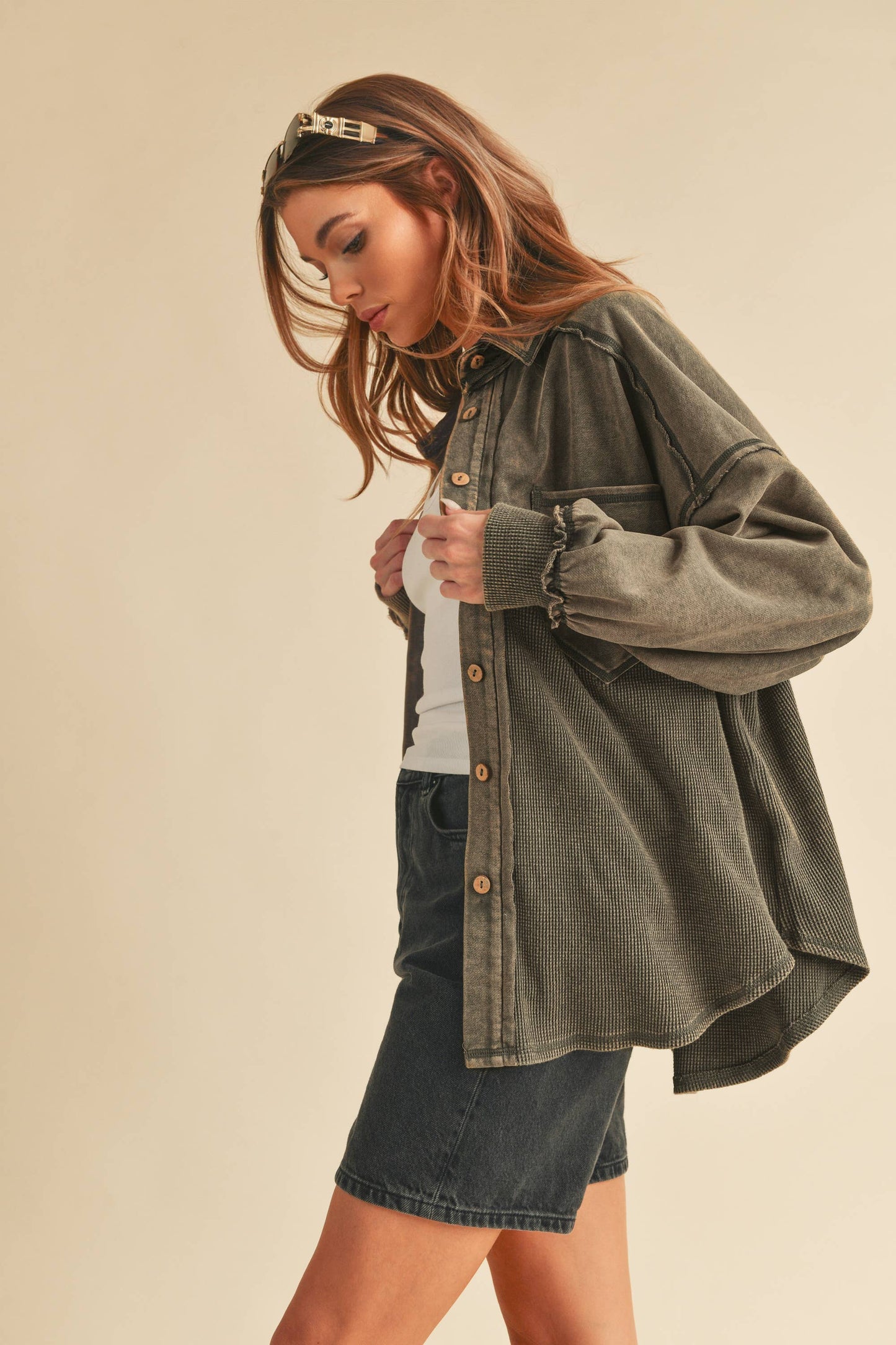Judie Jacket - Vanilla Charcoal