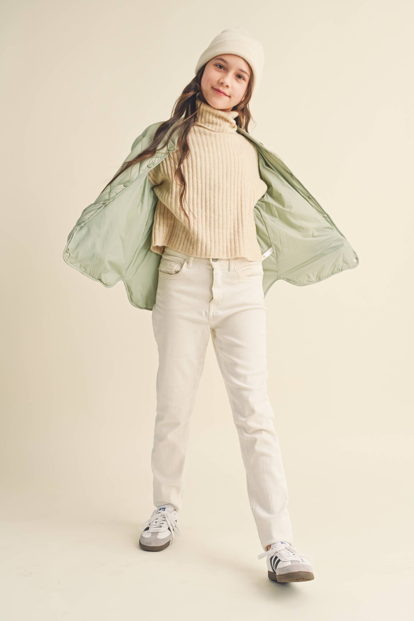 Summer Tween Quilted Jacket | Sage