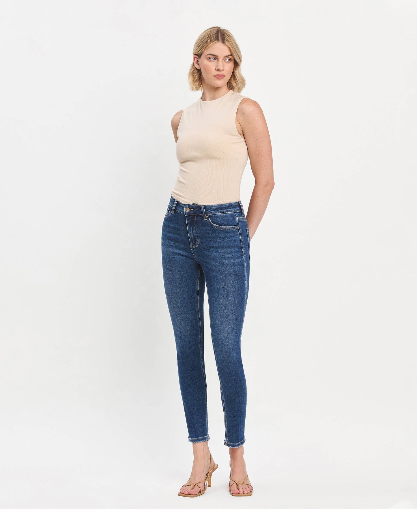 Vervet Superb High Rise Ankle Skinny Jeans