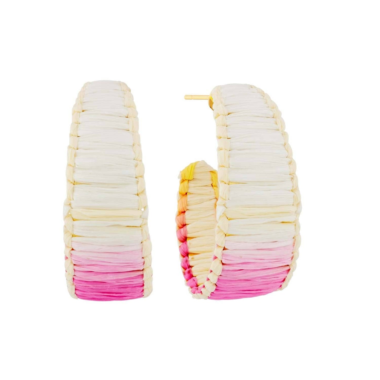 Collins Earrings: BEIGE