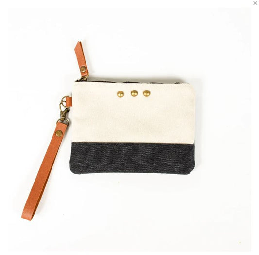 Sadie Canvas Hobo Wristlet
