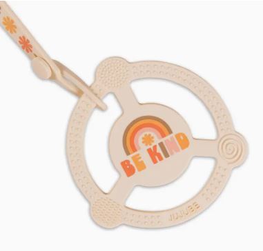 Silicone Teether Ring with Detachable Clip | Be Kind Rainbows