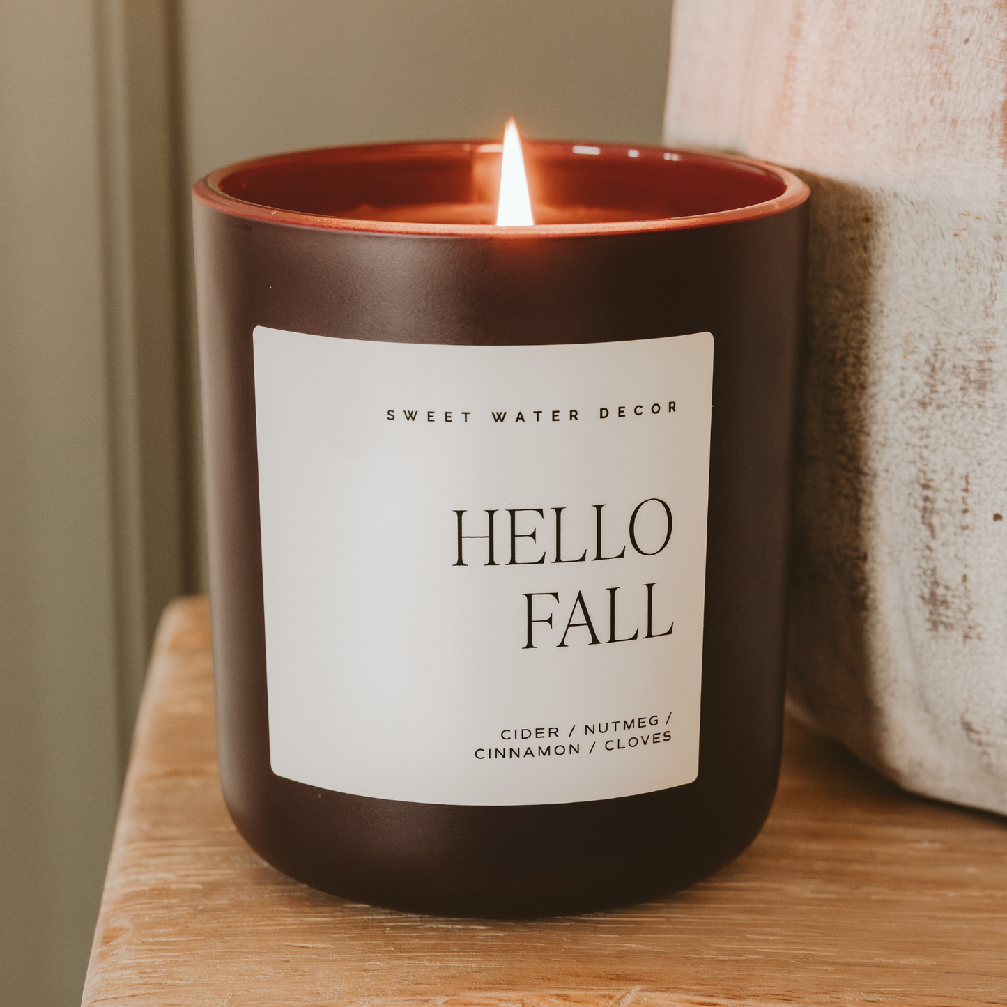 Hello Fall 15 oz Candle | Matte Jar