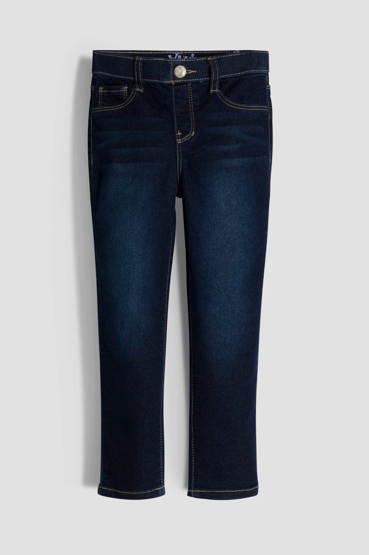 Baby Girls Pull On Skinny Jeans | Dark Wash | Sizes 4-6X
