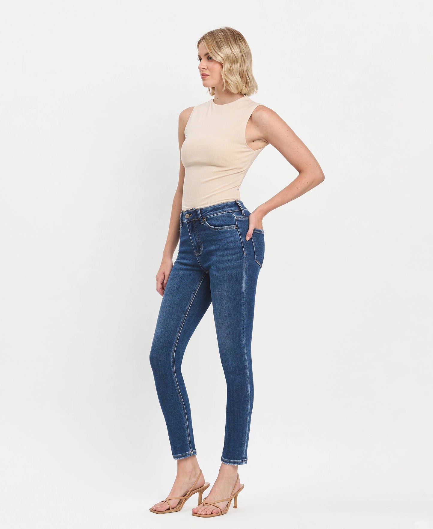 Vervet Superb High Rise Ankle Skinny Jeans