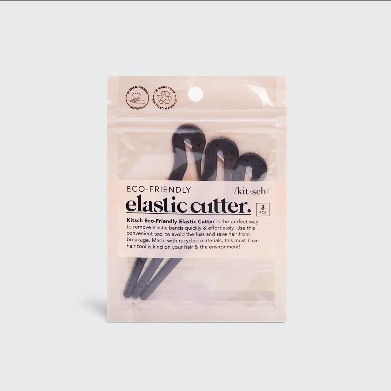 Eco-Friendly Elastic Cutters 3pc Set | Black