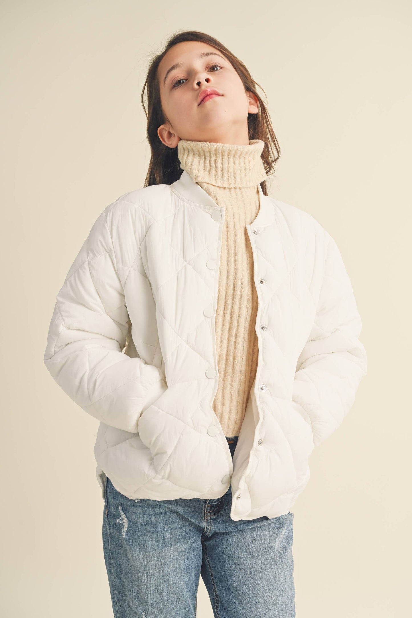 Summer Tween Quilted Jacket | Sage