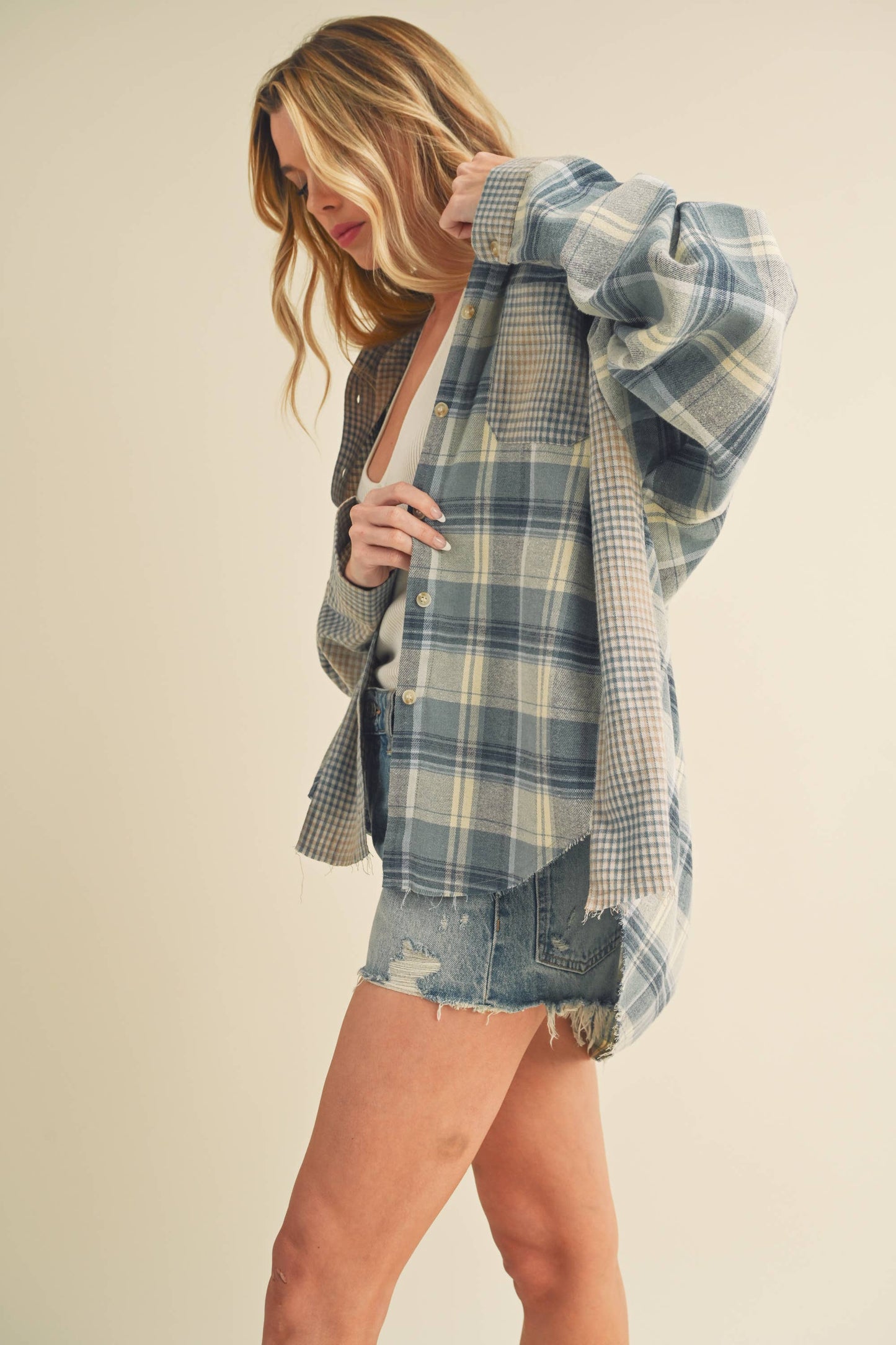 Kambrie Plaid Flannel Shirt | Olive