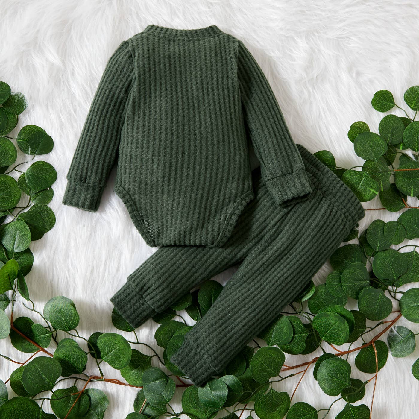 Wally Waffle Knit Set | Rust