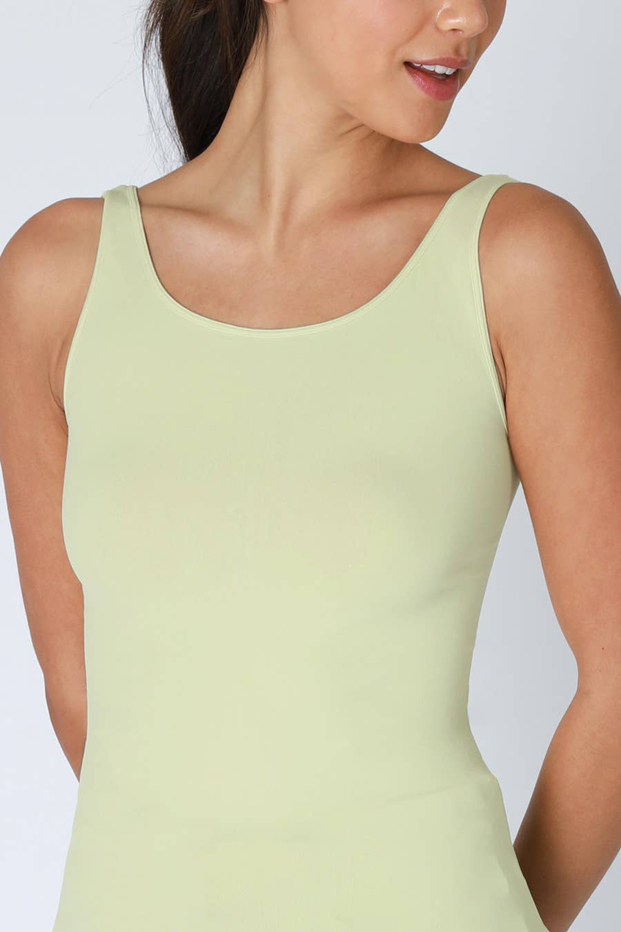 Plain Jersey Tank Top | White