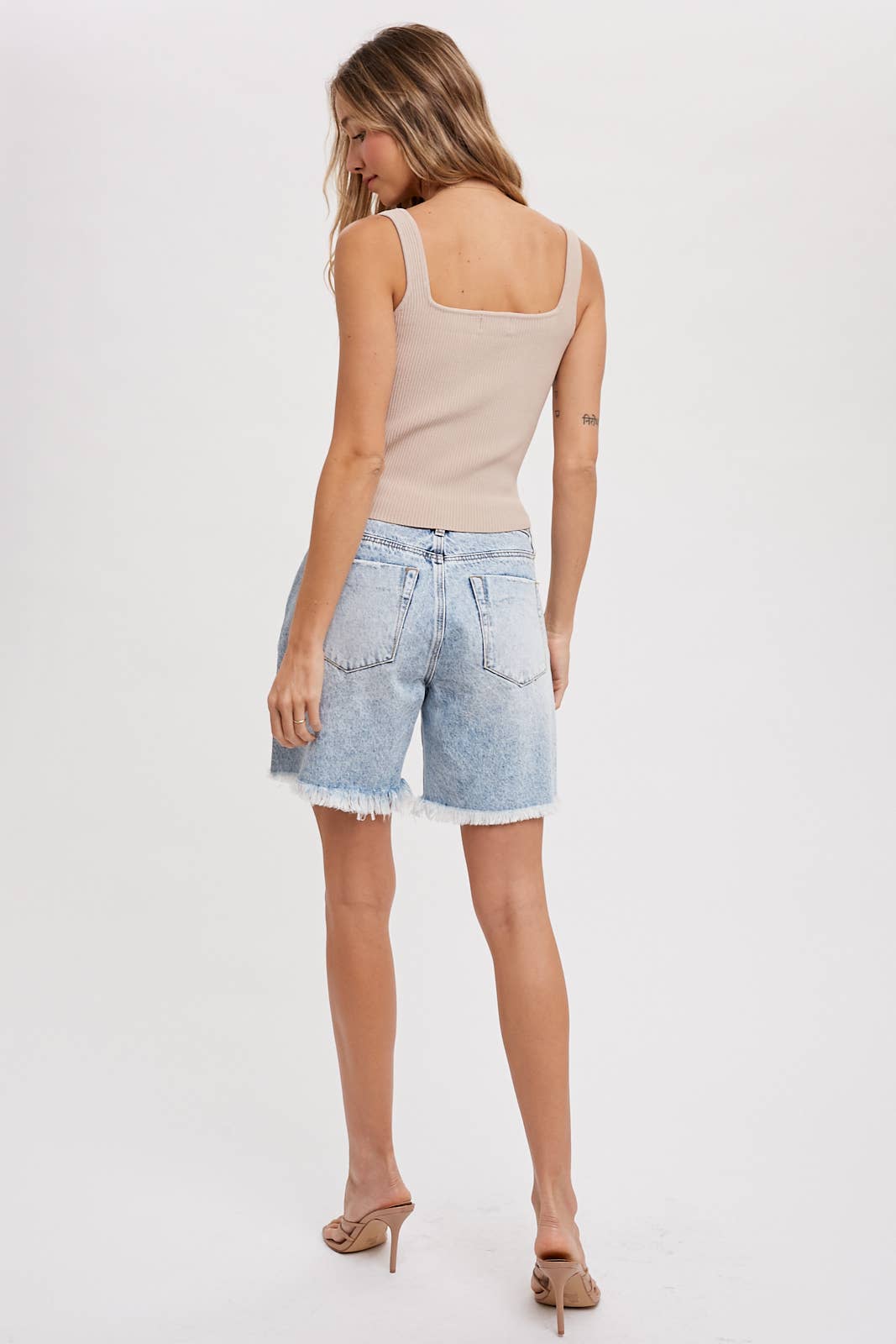 Essential Ribbed Tank - Black