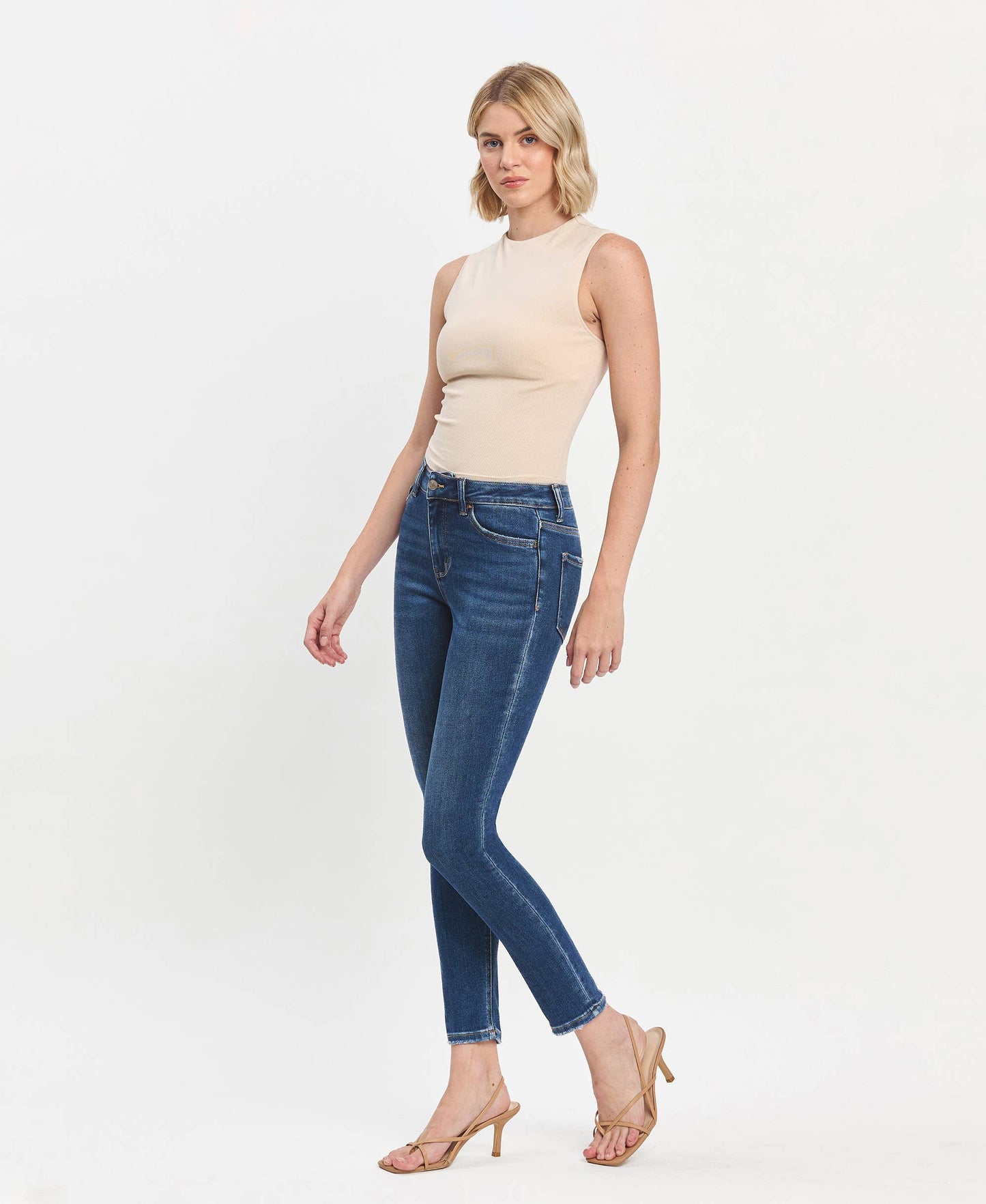 Vervet Superb High Rise Ankle Skinny Jeans